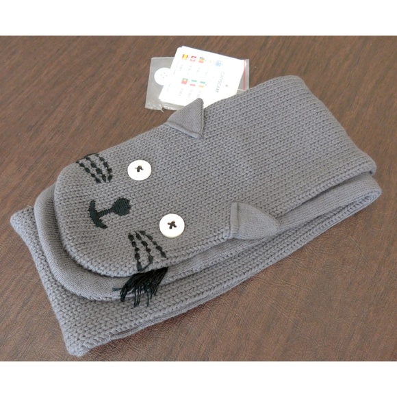 NWT DP…am Kids Knit Embroidered Cat Scarf - Picture 13 of 15